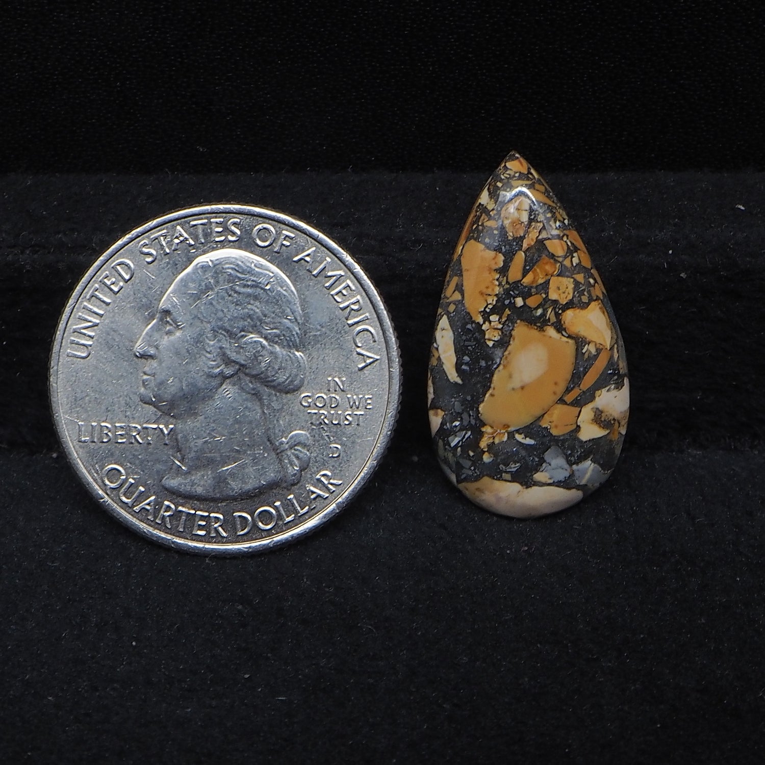 Maligano Jasper Cabochon 25x14mm 10.5ct Pear – Pedra Gems