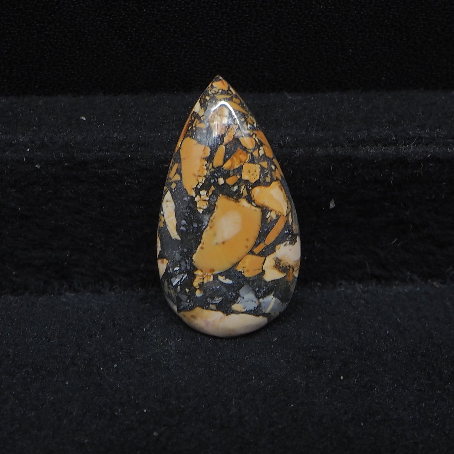 Maligano Jasper Cabochon 25x14mm 10.5ct Pear – Pedra Gems