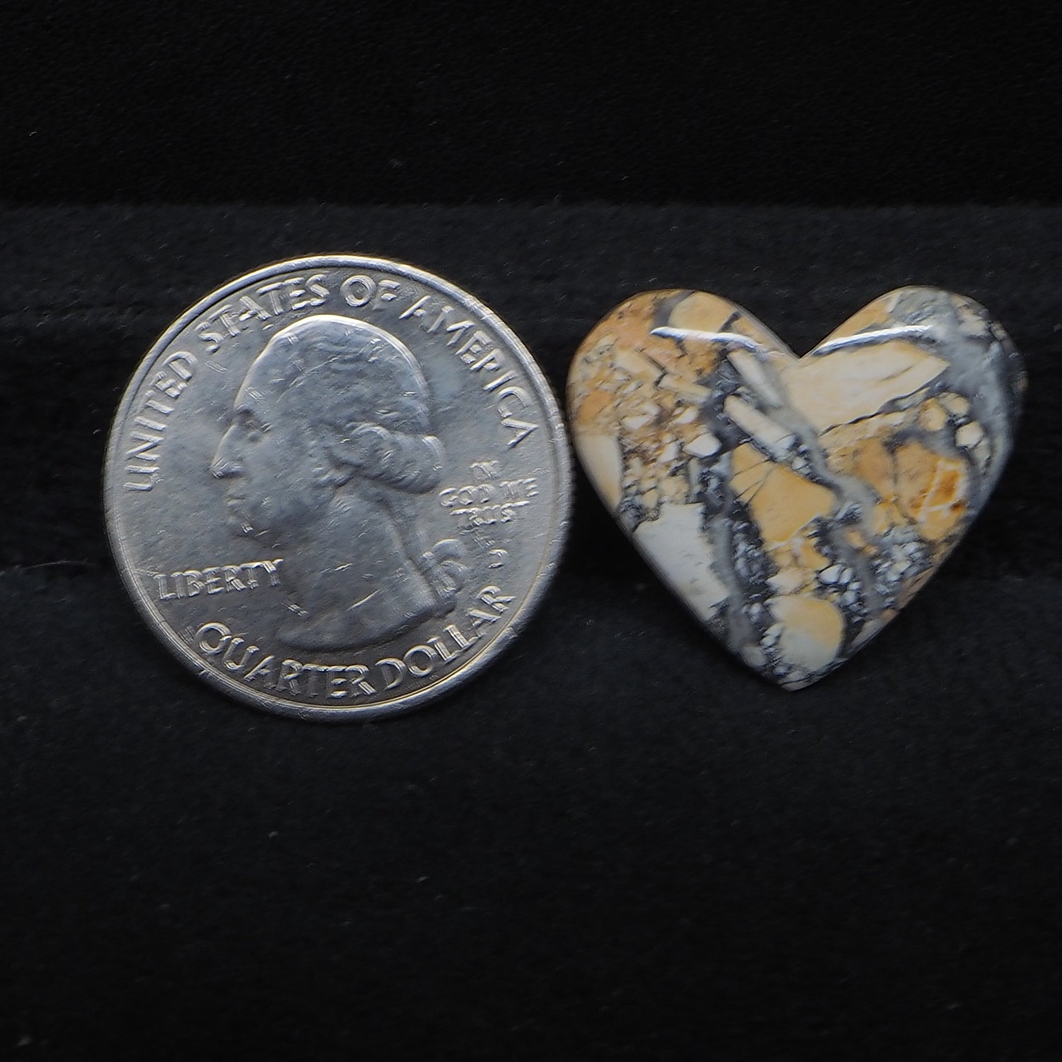 Maligano Jasper Cabochon 21x23mm 16ct Heart – Pedra Gems