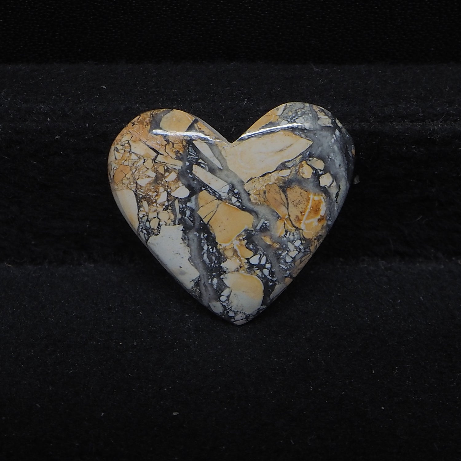 Maligano Jasper Cabochon 21x23mm 16ct Heart – Pedra Gems
