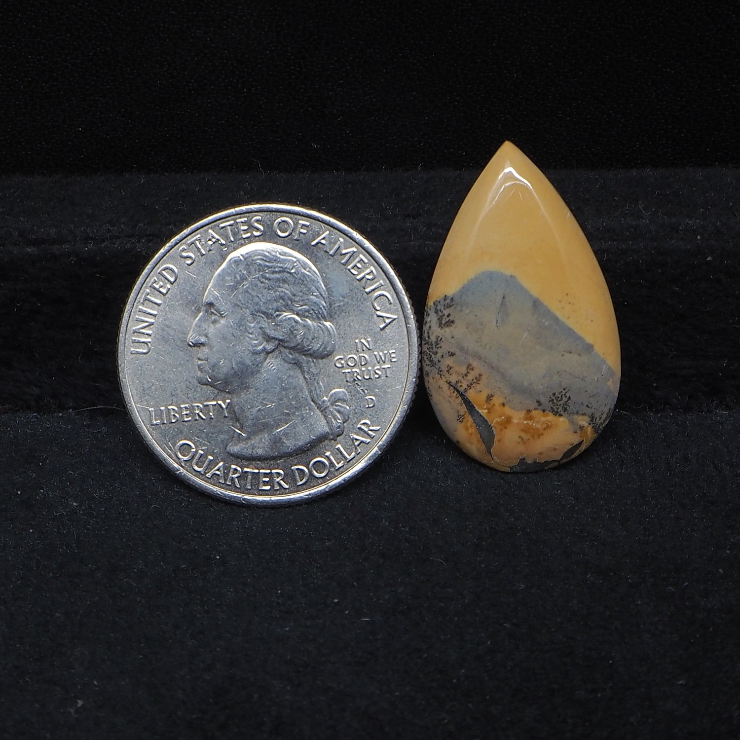 Maligano Jasper Cabochon 26x16mm 15ct Pear – Pedra Gems