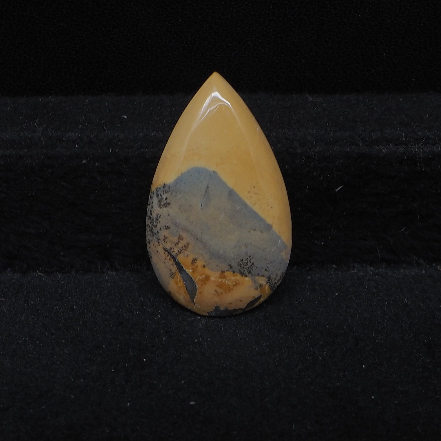 Maligano Jasper Cabochon 26x16mm 15ct Pear – Pedra Gems