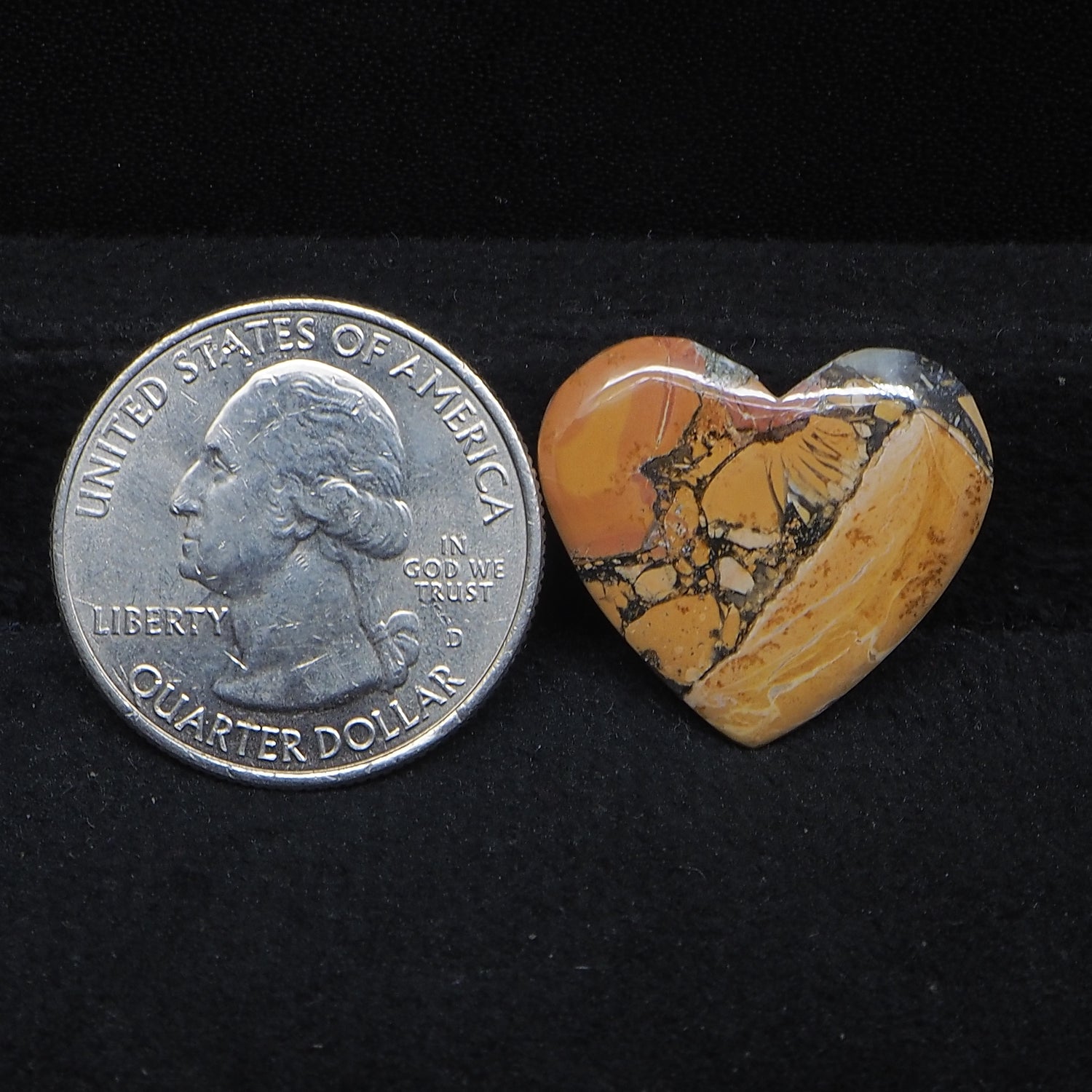 Maligano Jasper Cabochon 20x22mm 12ct Heart – Pedra Gems