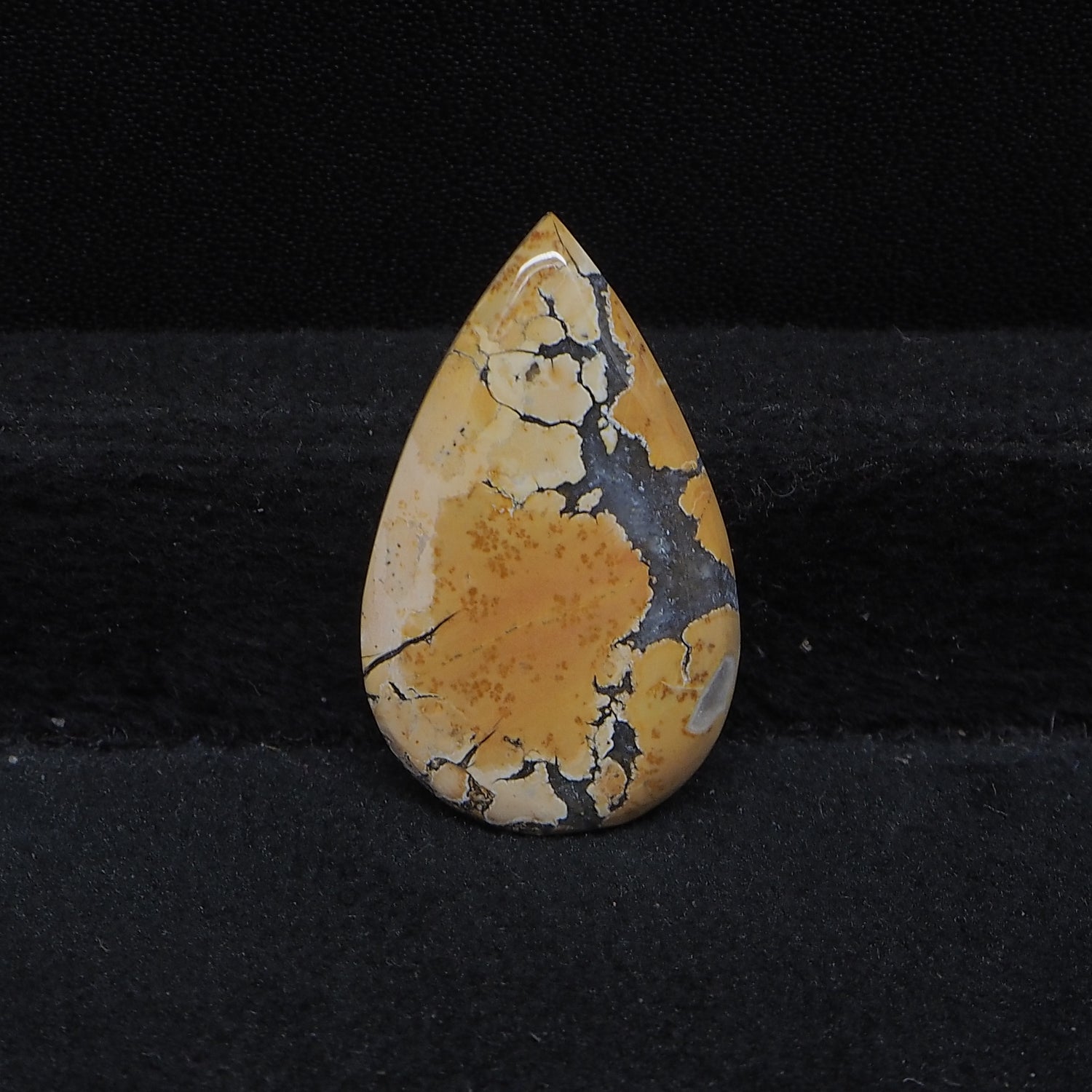 Maligano Jasper Cabochon 29x17mm 16.5ct Pear – Pedra Gems