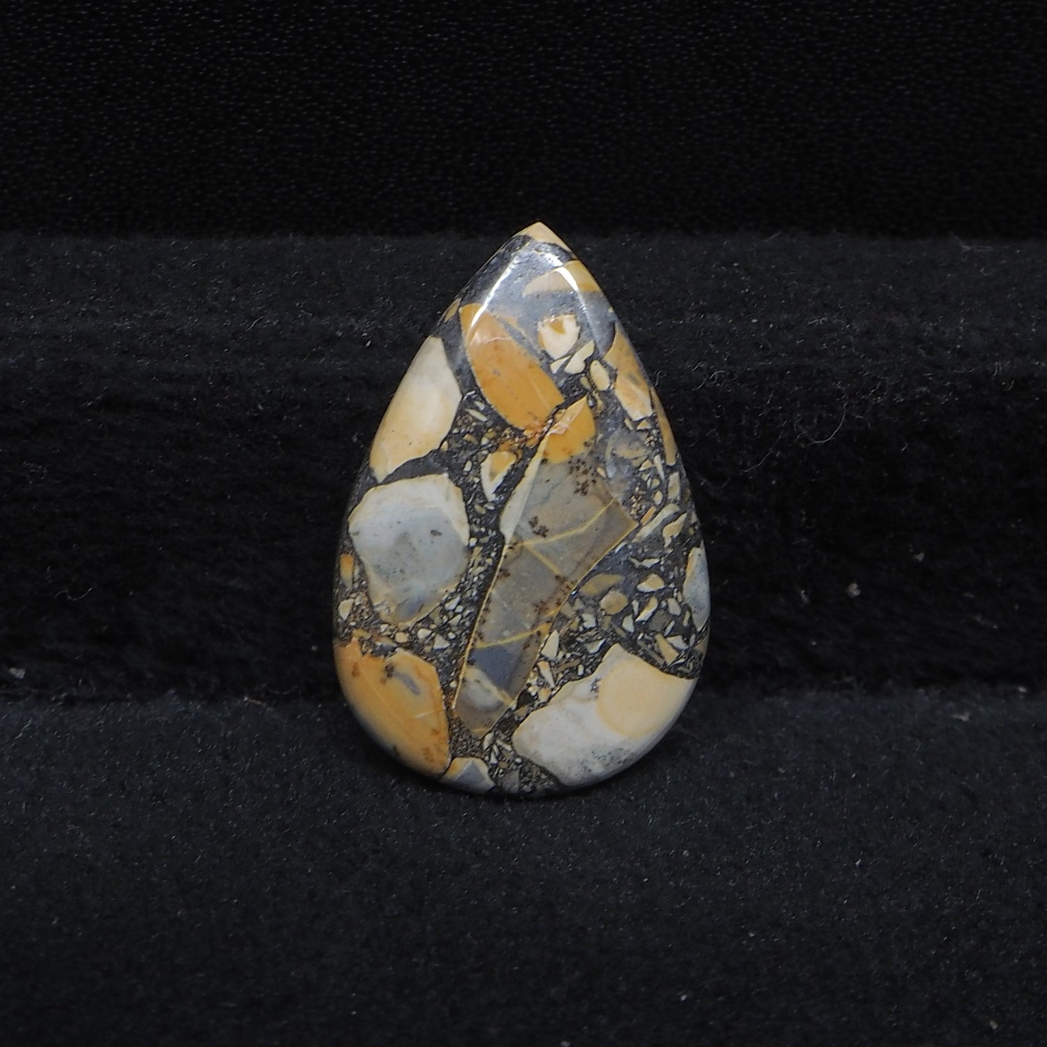 Maligano Jasper Cabochon 23x15mm 11ct Pear – Pedra Gems
