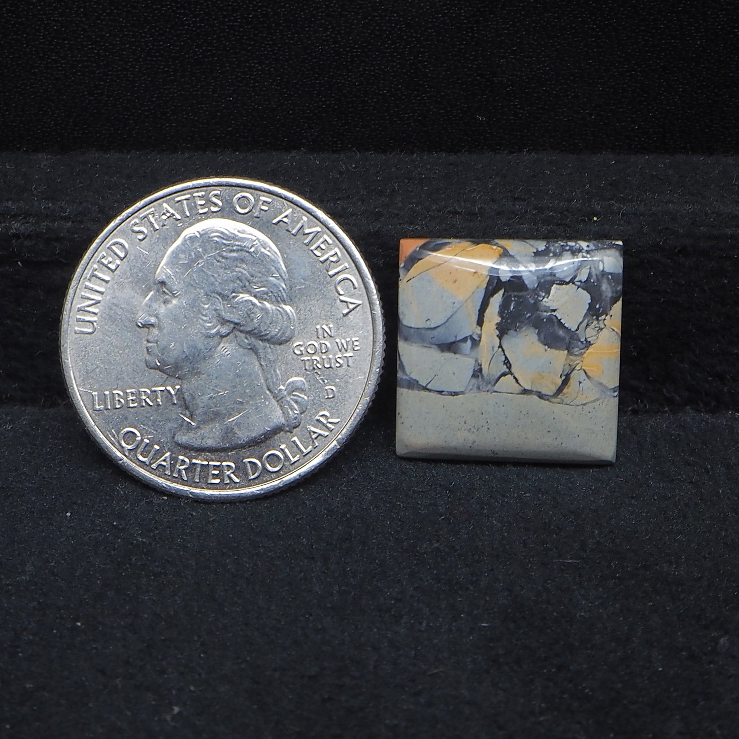 Maligano Jasper Cabochon 16x16mm 14ct Square – Pedra Gems