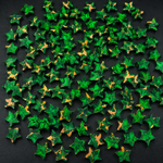 Irish Dahlia Star 12mm Calibrated Flat Gemstone - Green Gold Matrix - Pedra Gems