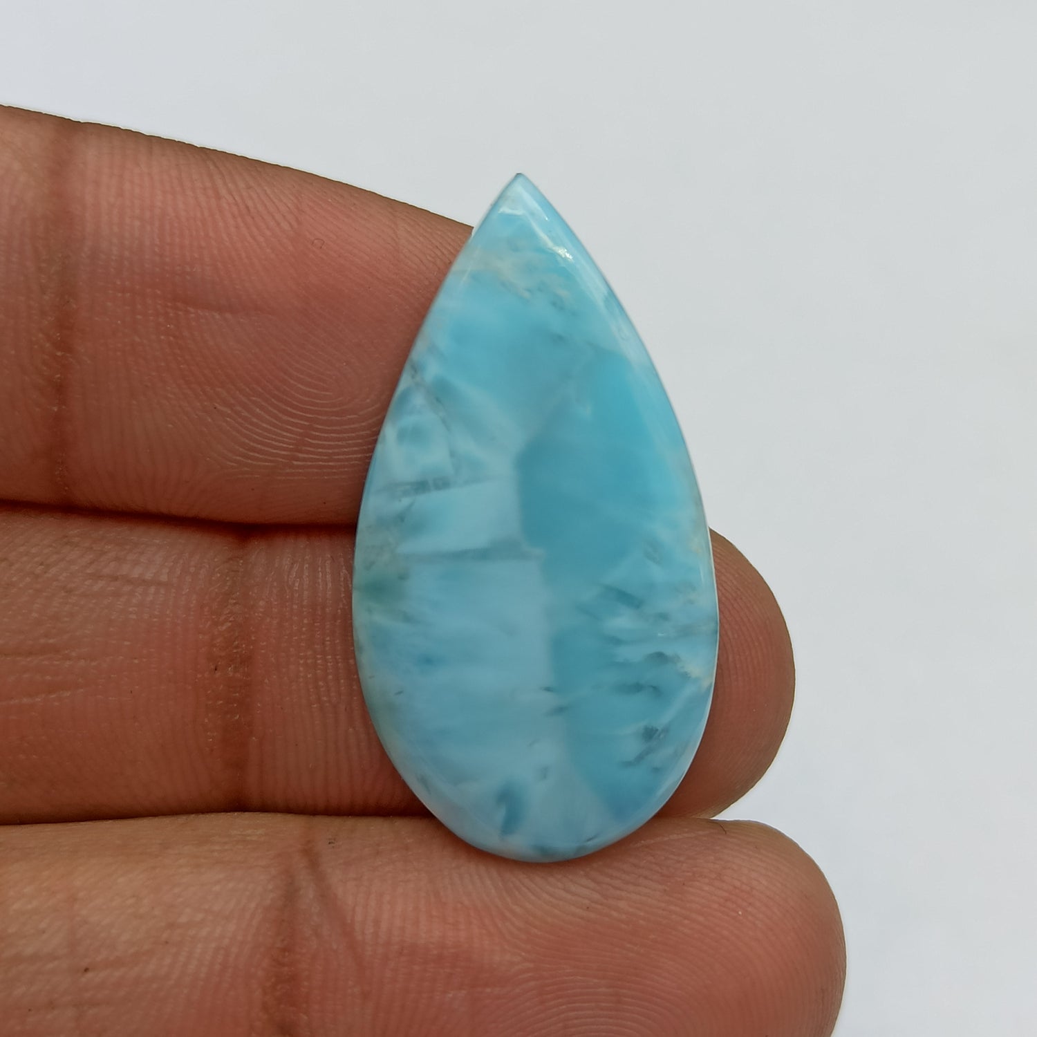 Larimar Gemstone Pear Shape Cabochon PG-LMC-002