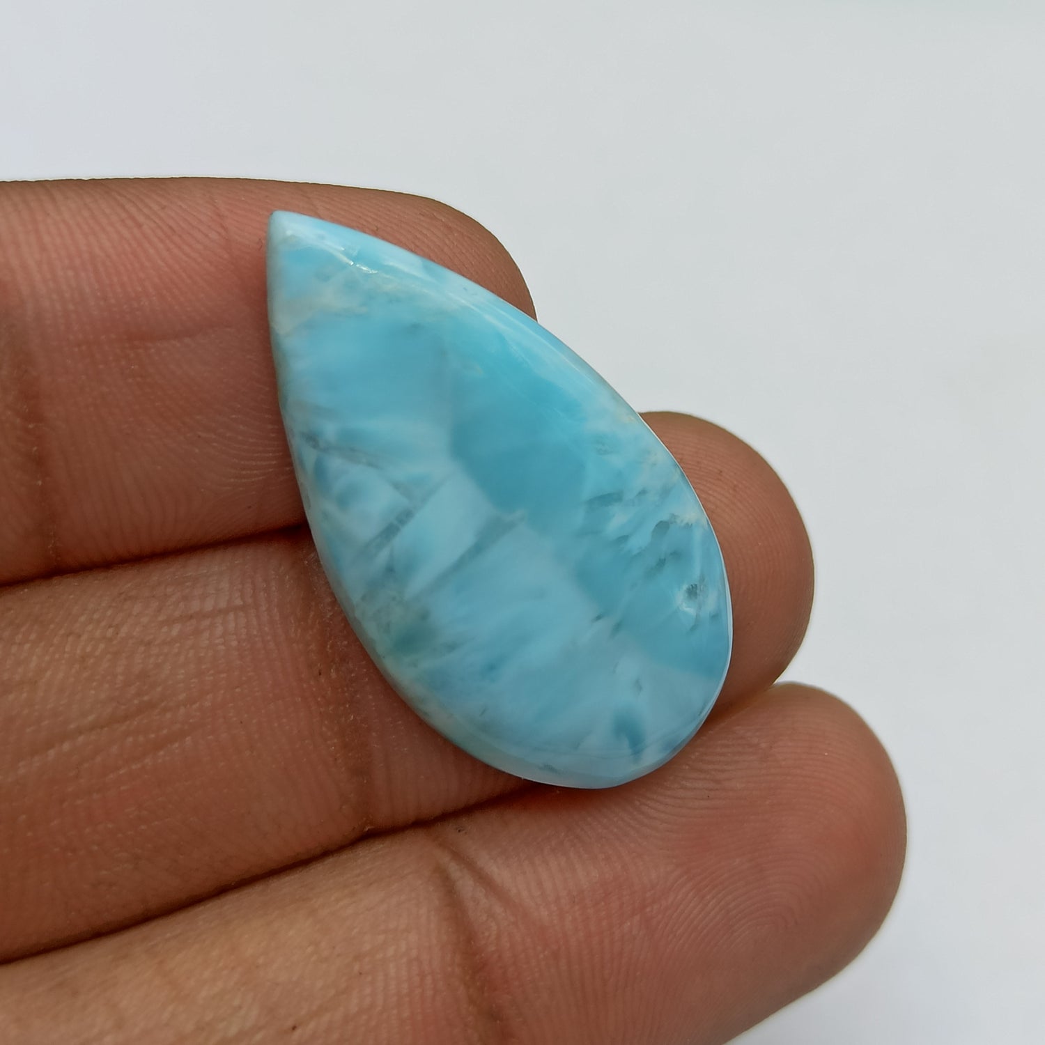 Larimar Gemstone Pear Shape Cabochon PG-LMC-002