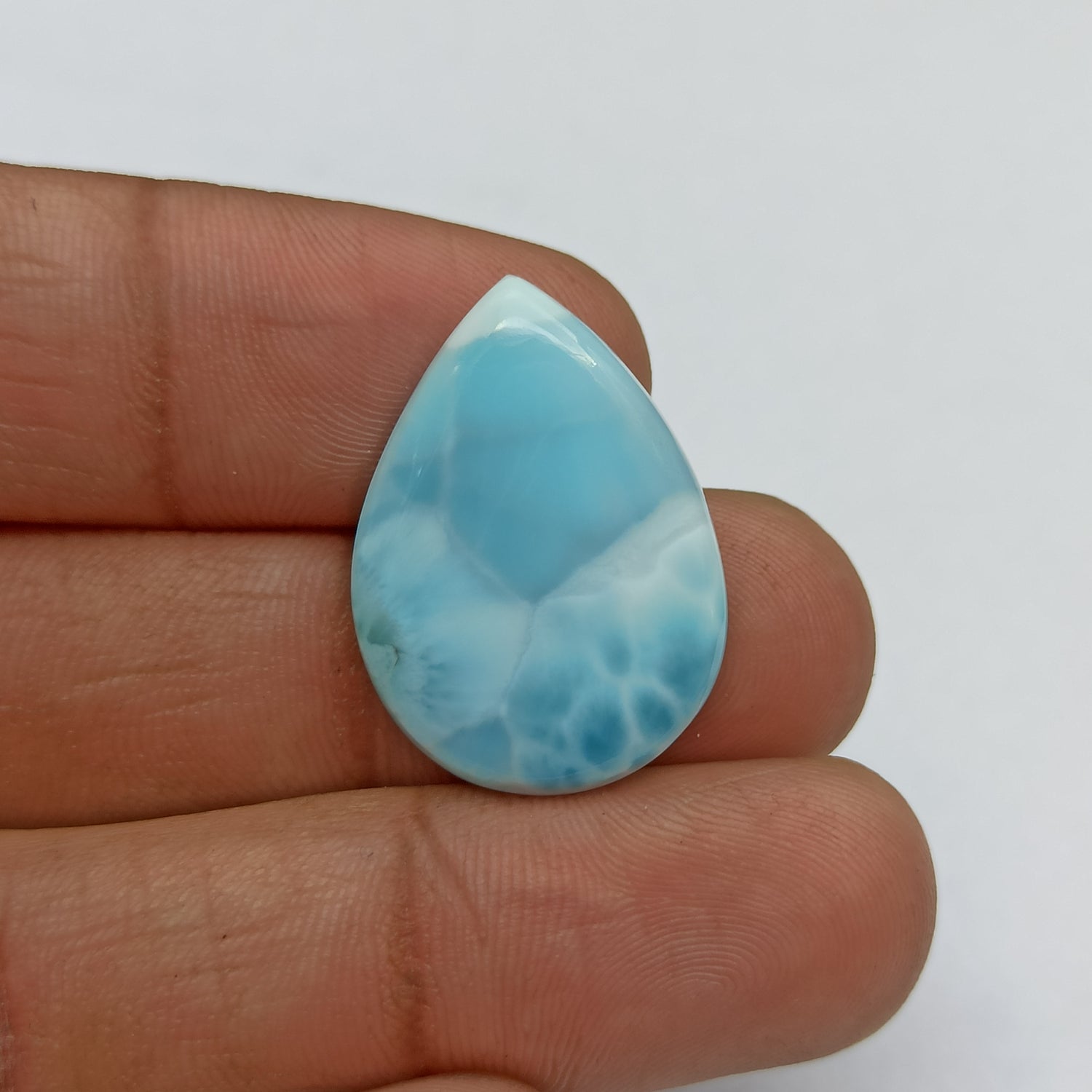 Larimar Gemstone Pear Shape Cabochon PG-LMC-004