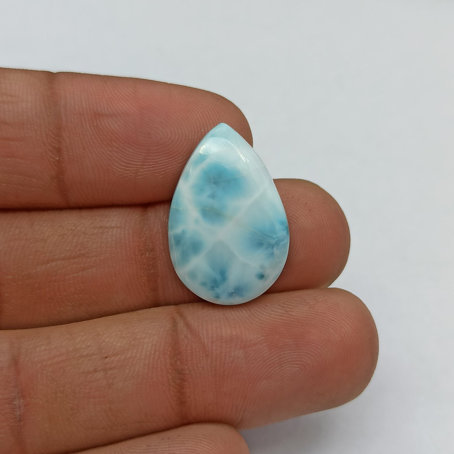 Larimar Gemstone Pear Shape Cabochon PG-LMC-005