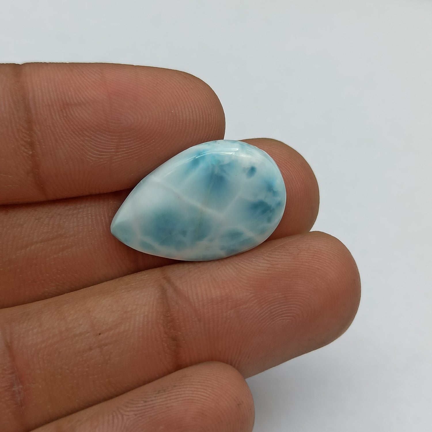 Larimar Gemstone Pear Shape Cabochon PG-LMC-005