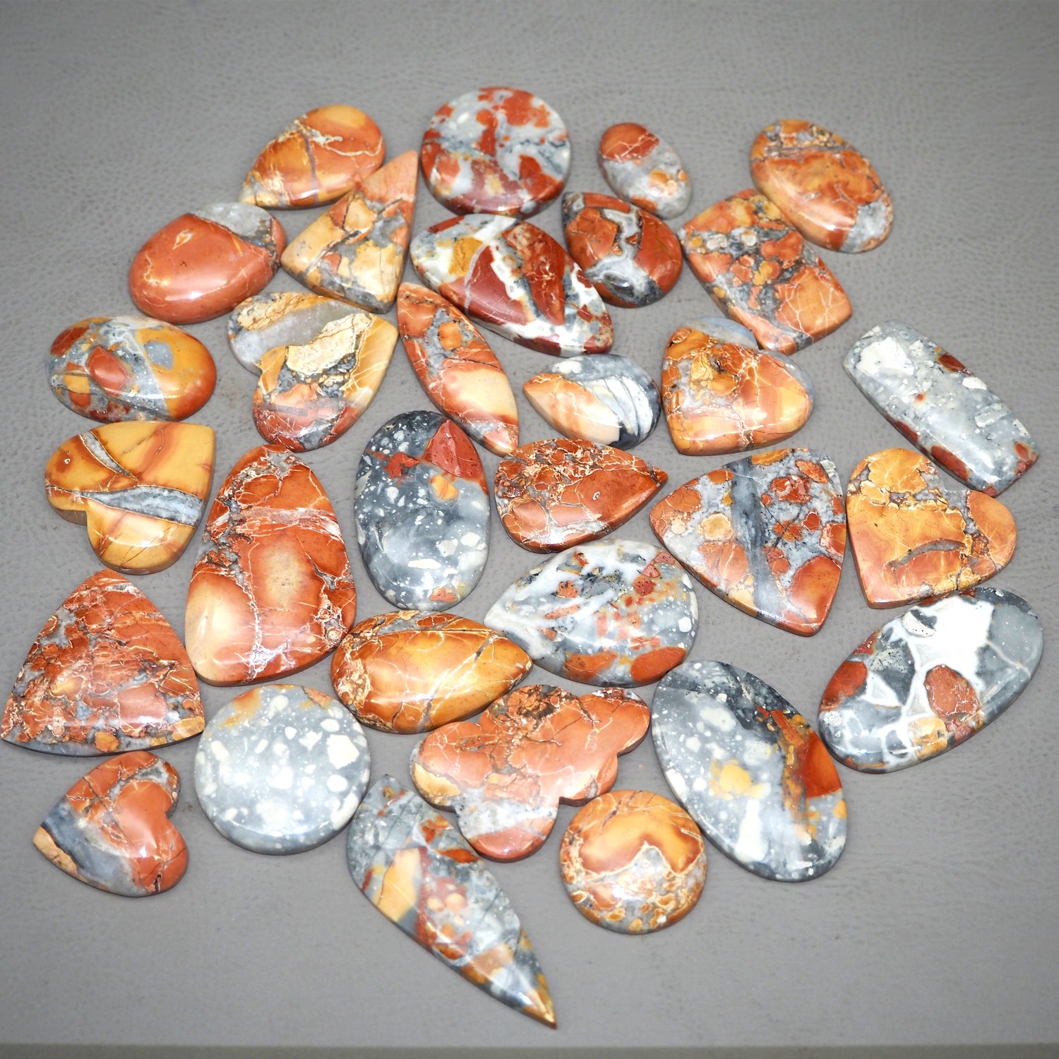 Maligano Jasper Mix Shape Lot Gemstone Maligano Jasper Cabochon Bulk Semi-Precious Gemstone For Jewelry Making