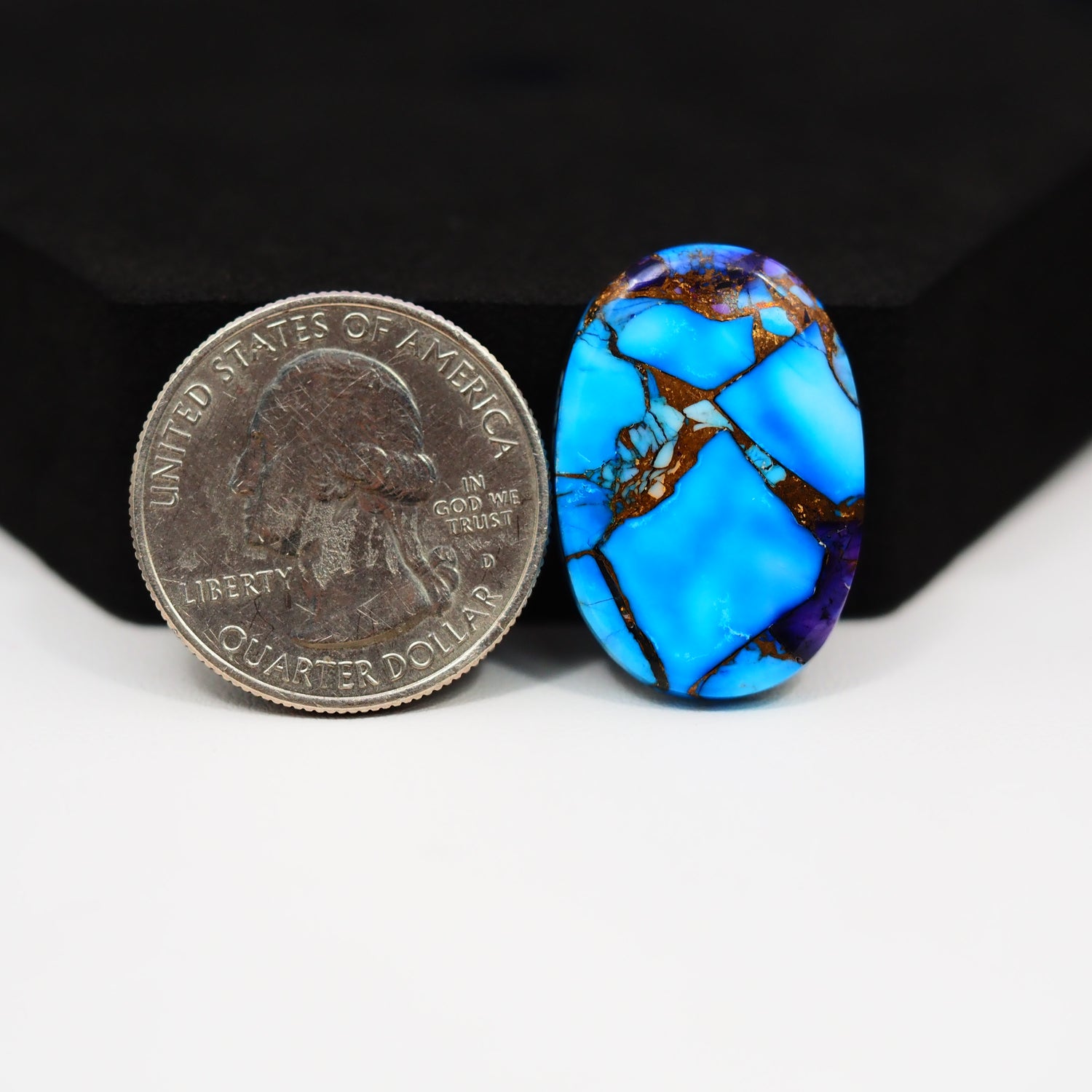 Purple Ice Rose Dahlia Cabochon 26x18mm 17.5ct Oval – Pedra Gems