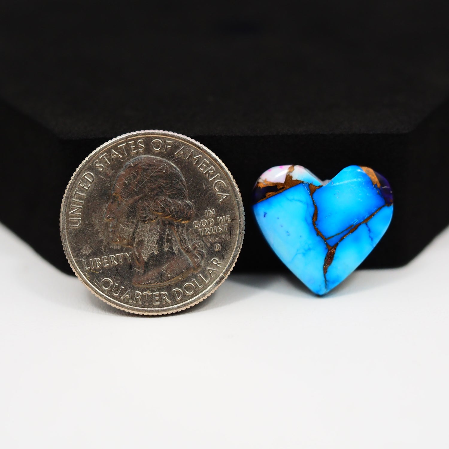 Purple Ice Rose Dahlia Cabochon 17x18mm 10.5ct Heart – Pedra Gems