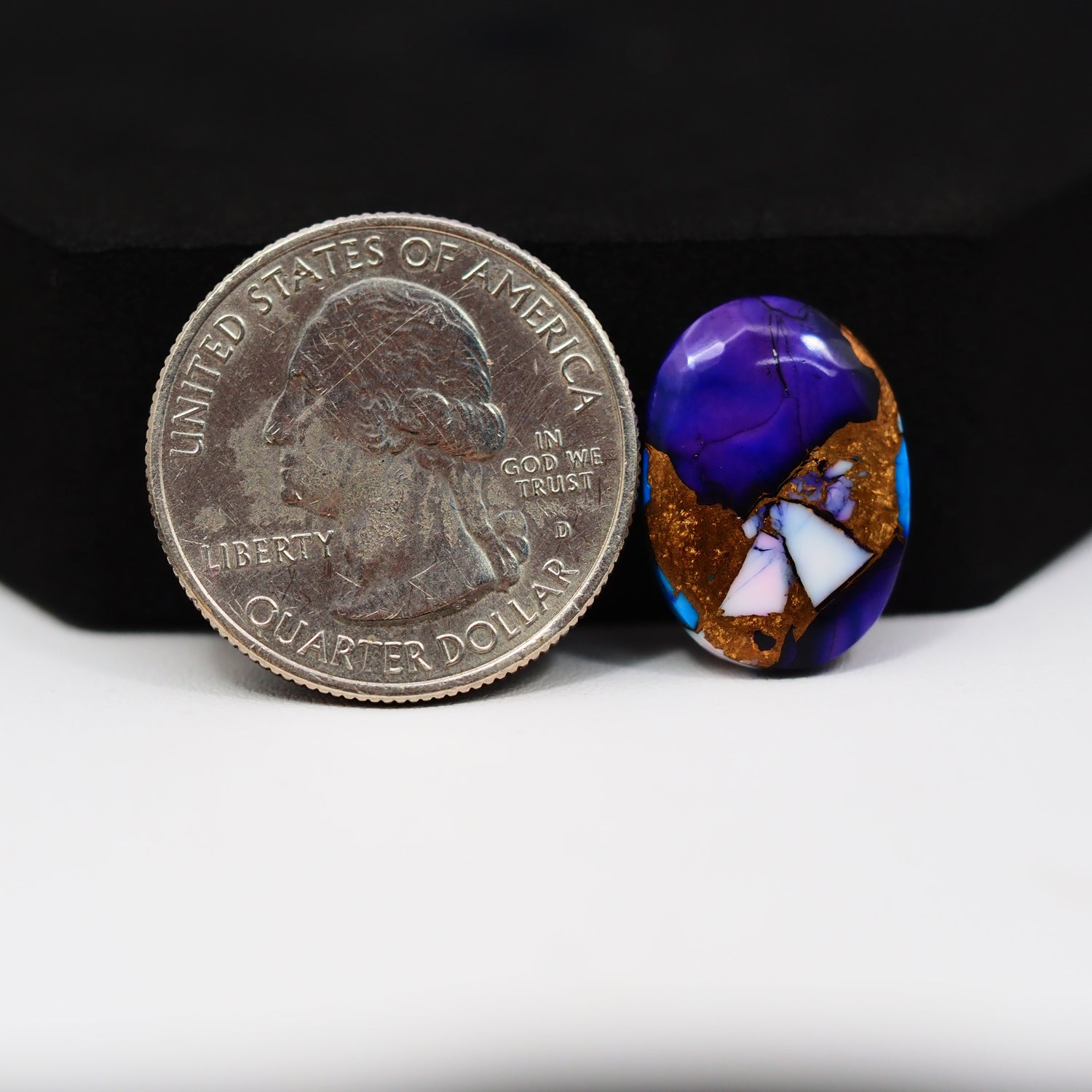 Purple Ice Rose Dahlia Cabochon 18x13mm 9ct Oval – Pedra Gems