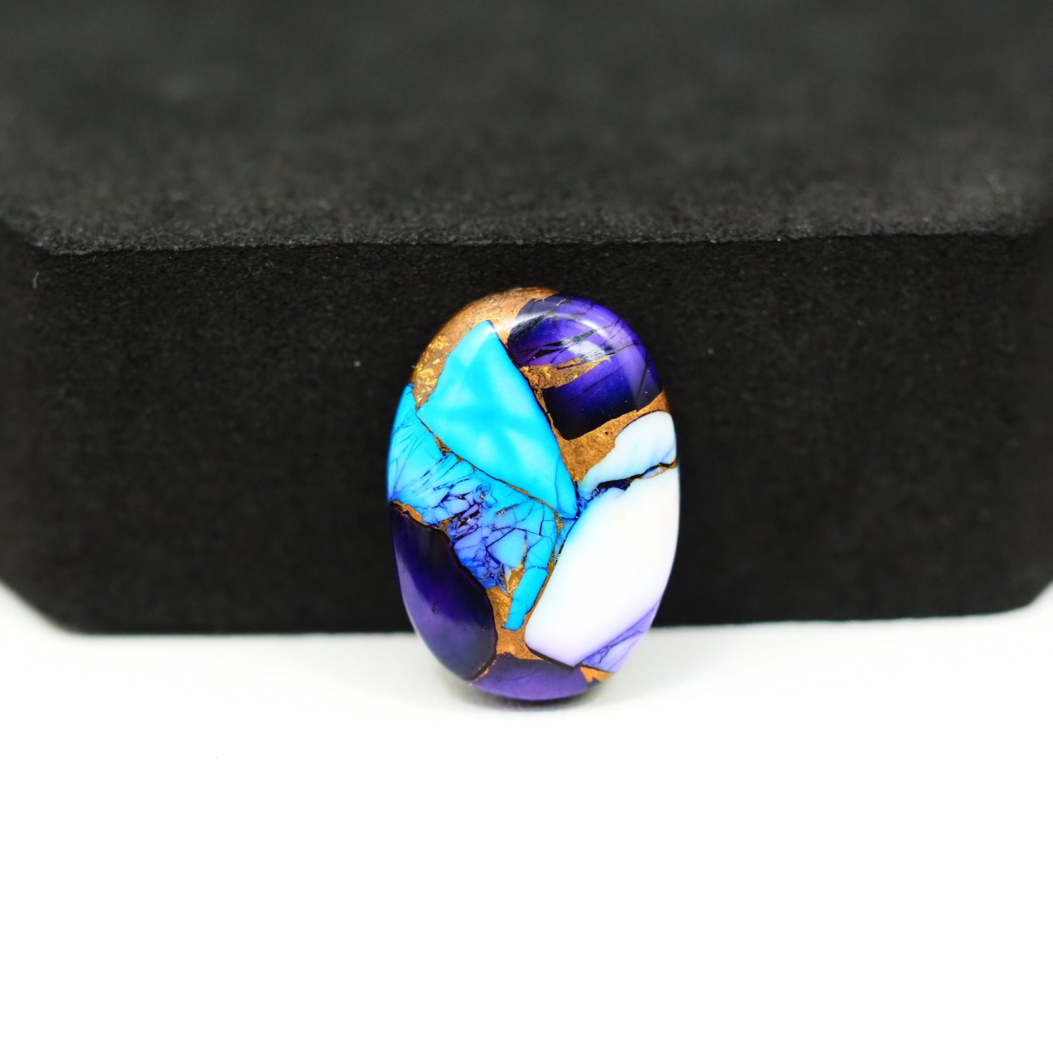 Purple Ice Rose Dahlia Cabochon 19x13mm 9.5ct Oval – Pedra Gems