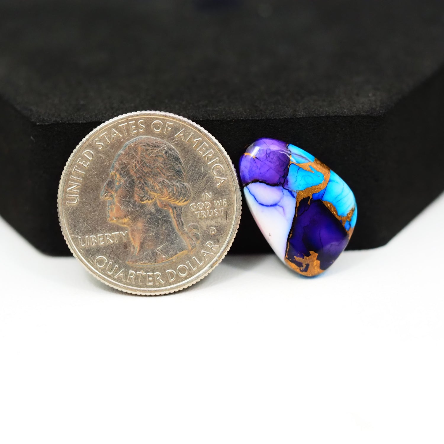Purple Ice Rose Dahlia Cabochon 19x12mm 9.5ct Freeform – Pedra Gems