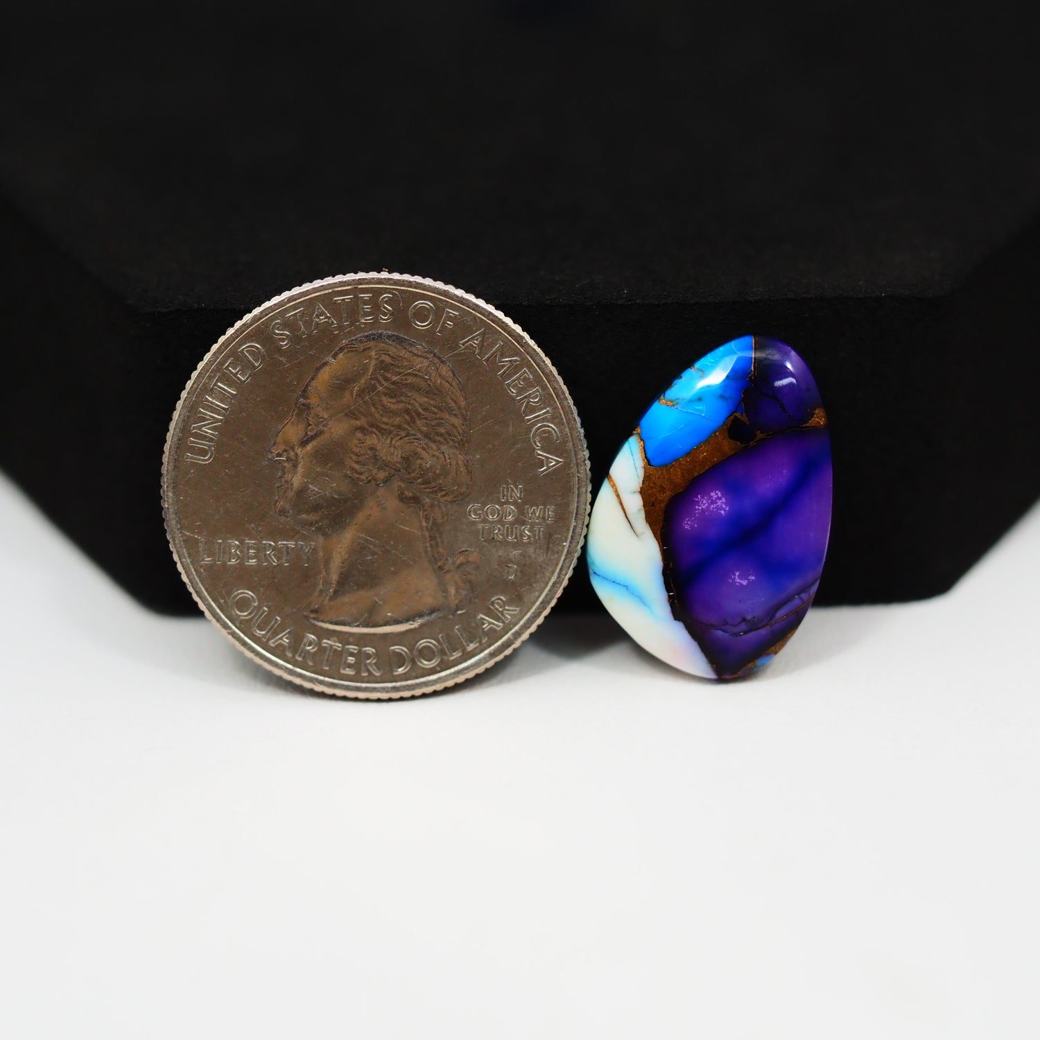 Purple Ice Rose Dahlia Cabochon 19x13mm 8.5ct Freeform – Pedra Gems