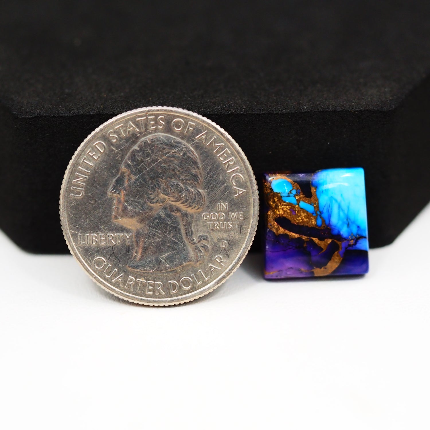 Purple Ice Rose Dahlia Cabochon 13x13mm 7.5ct Rectangle – Pedra Gems