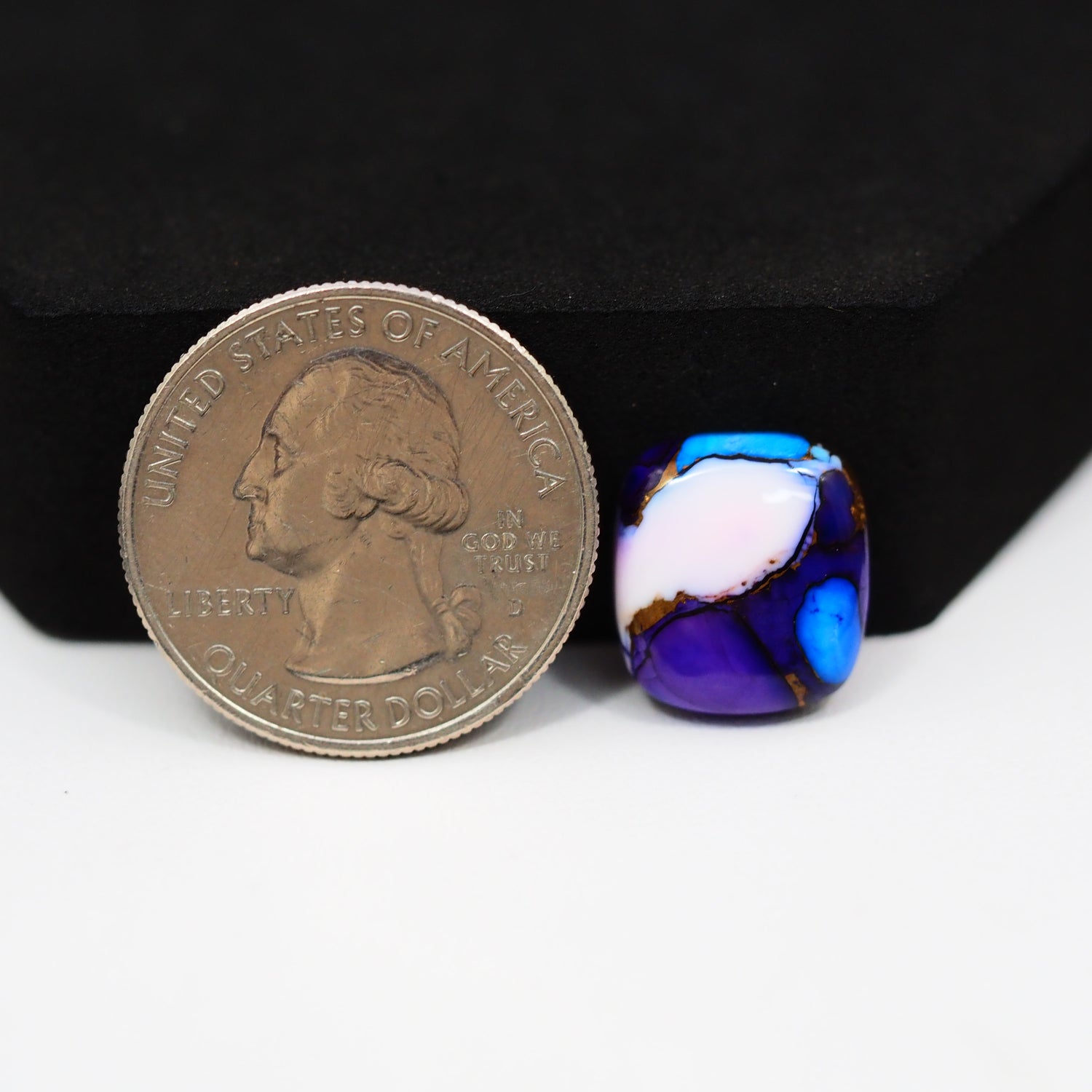 Purple Ice Rose Dahlia Cabochon 14x13mm 7.5ct Cushion – Pedra Gems