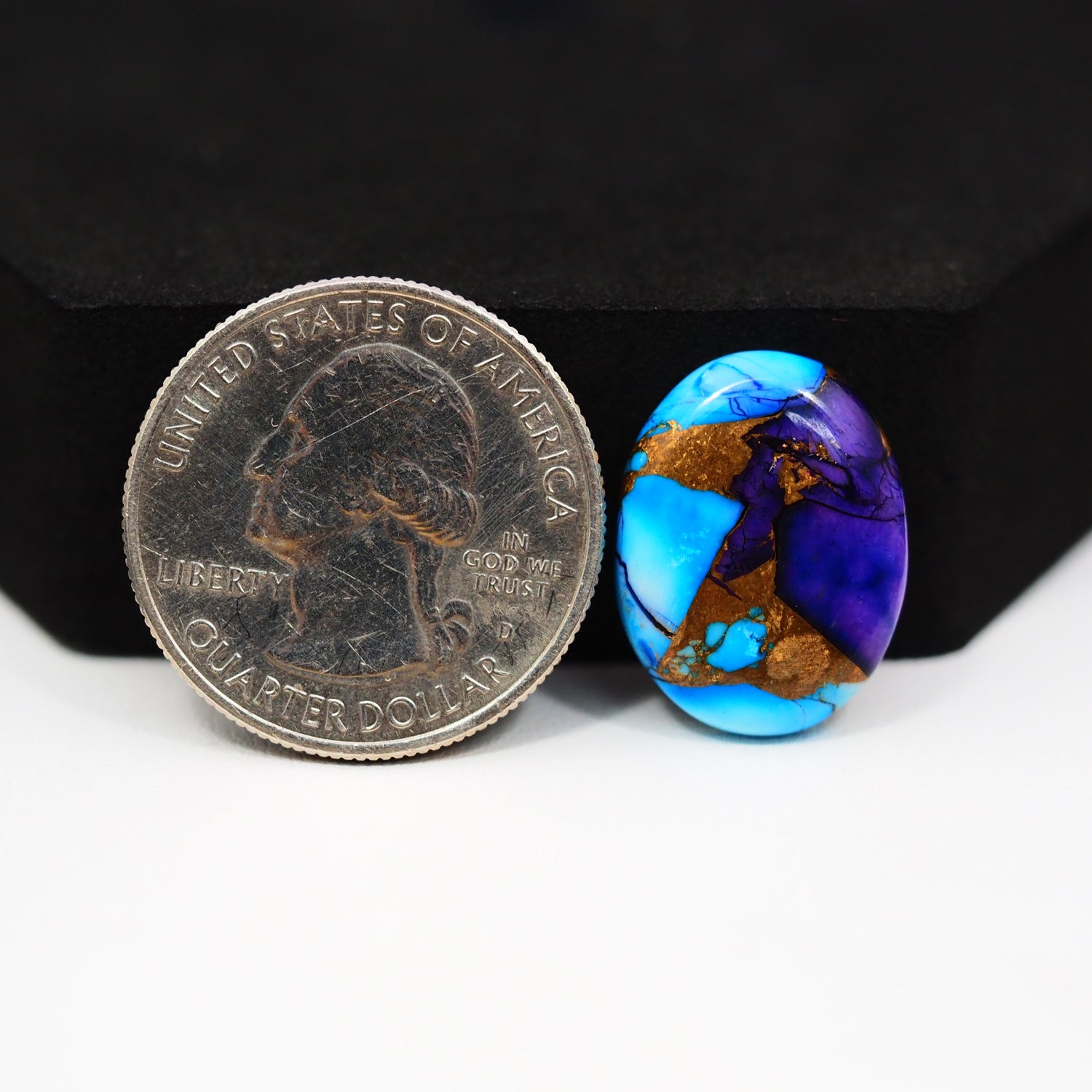 Purple Ice Rose Dahlia Cabochon 19x13mm 11.5ct Oval – Pedra Gems