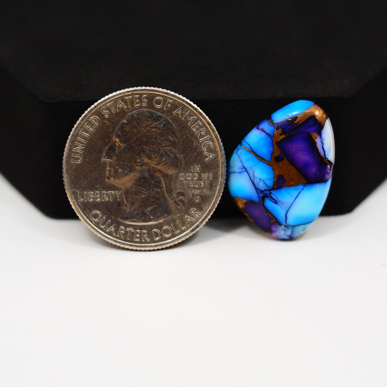 Purple Ice Rose Dahlia Cabochon 20x15mm 11.5ct Freeform