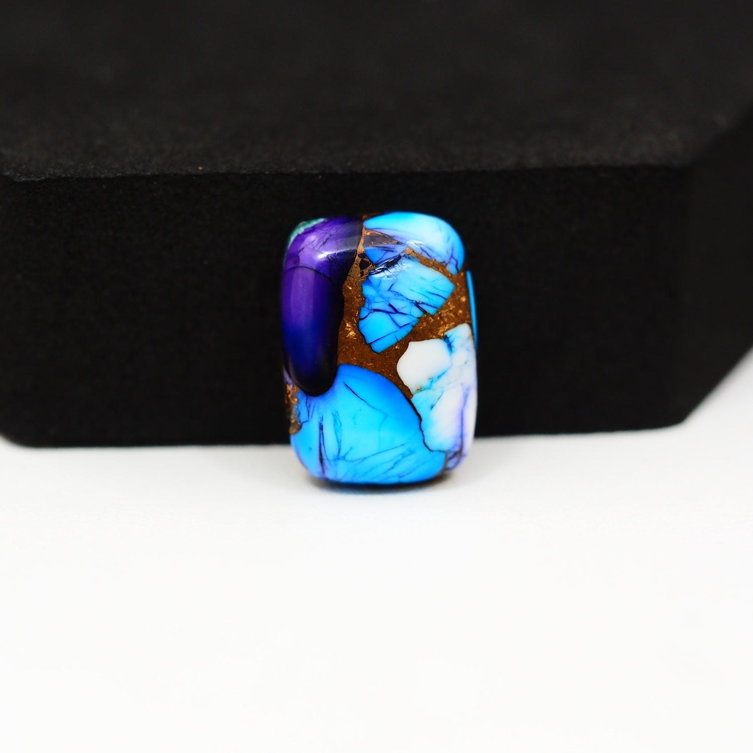 Purple Ice Rose Dahlia Cabochon 18x13mm 11.5ct Cushion