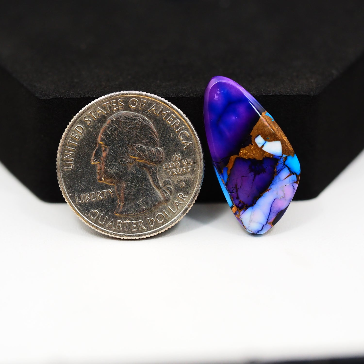 Purple Ice Rose Dahlia Cabochon 20x13mm 12ct Marquise (Navette)