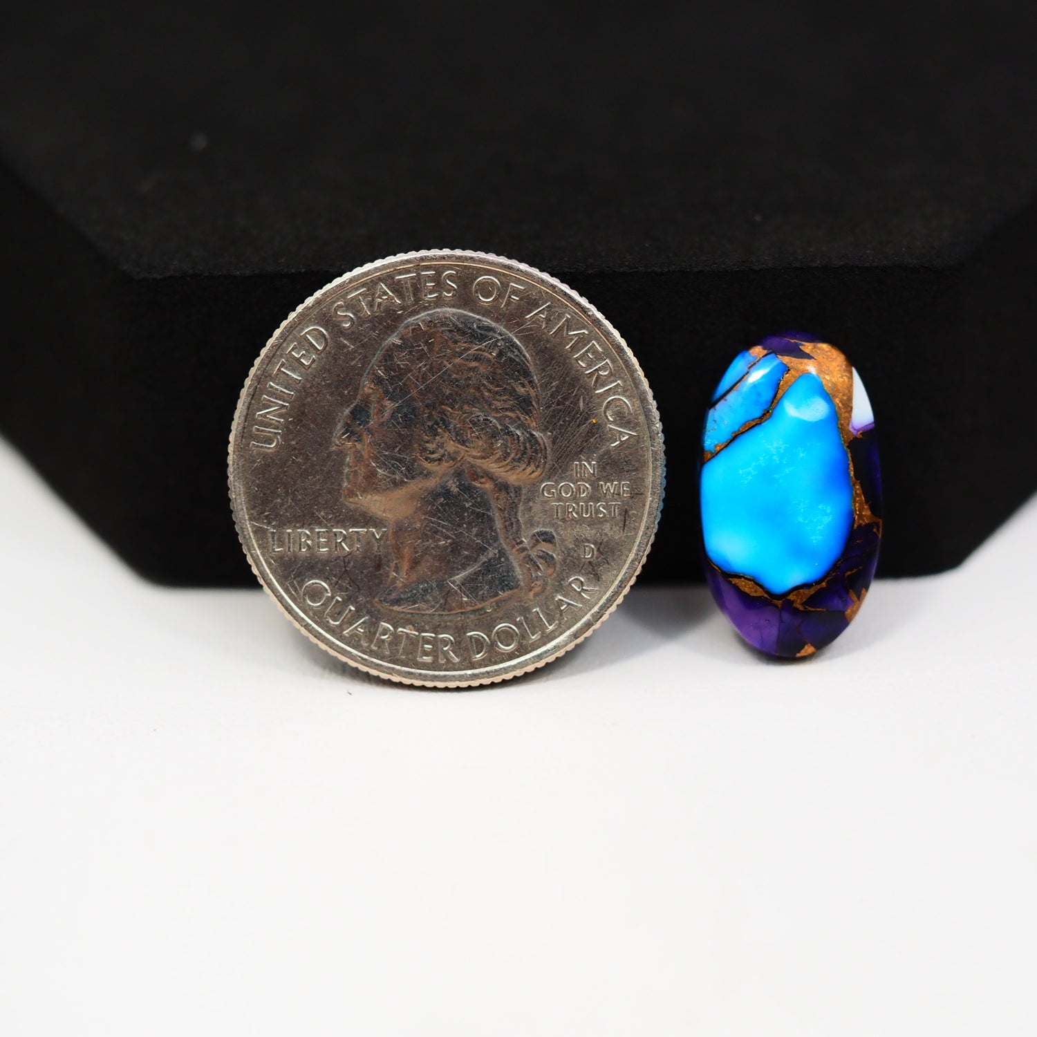 Purple Ice Rose Dahlia Cabochon 18x10mm 6ct Oval