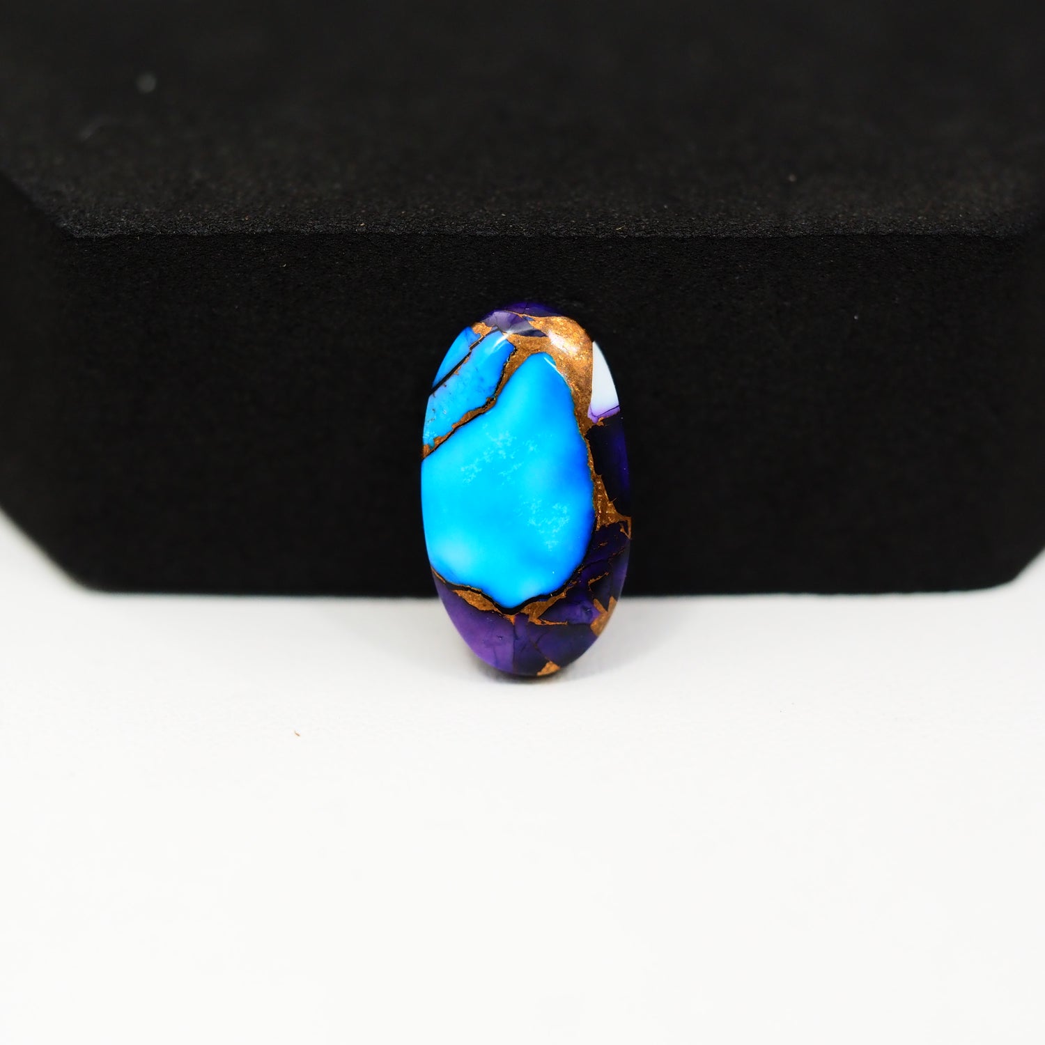 Purple Ice Rose Dahlia Cabochon 18x10mm 6ct Oval