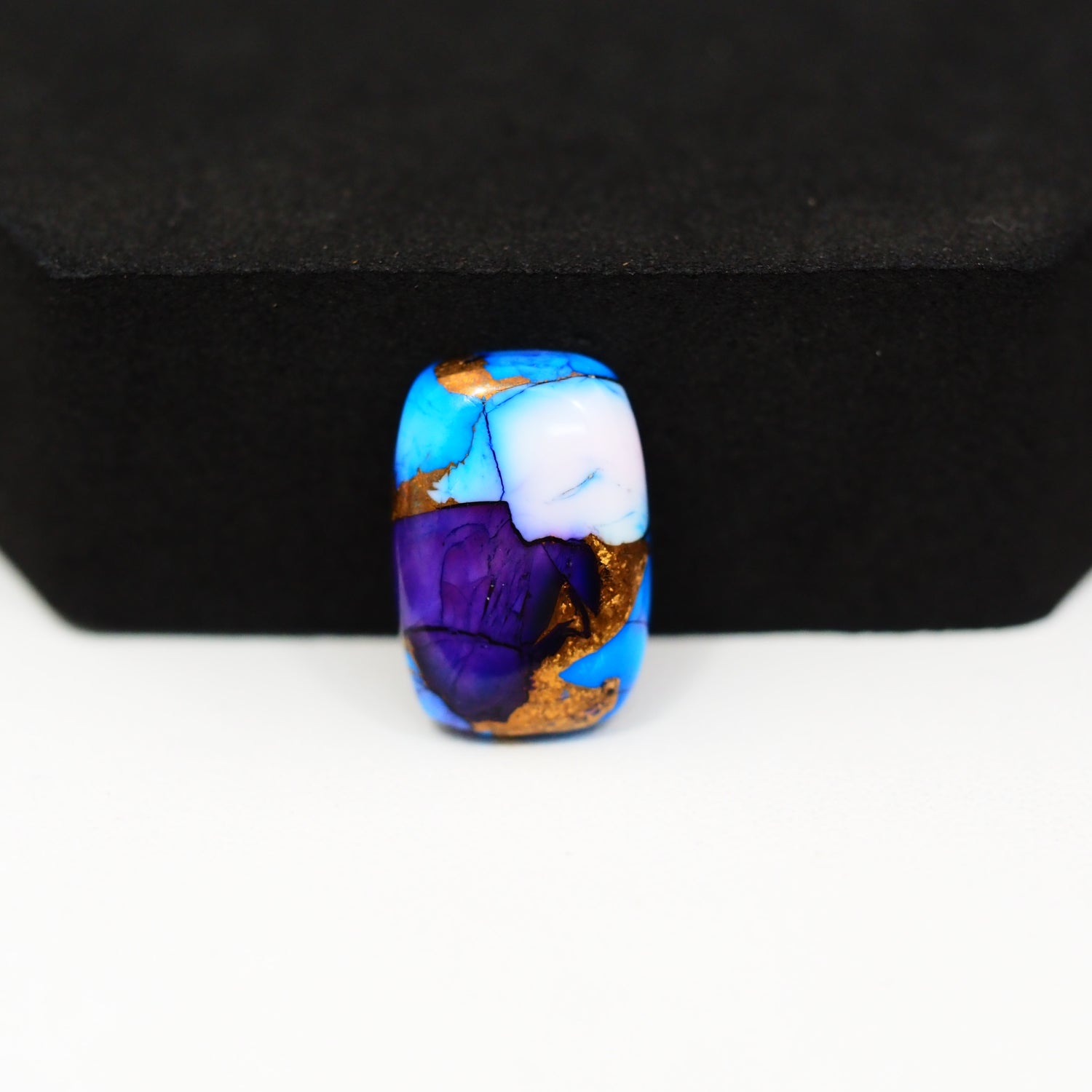 Purple Ice Rose Dahlia Cabochon 17x12mm 8ct Cushion