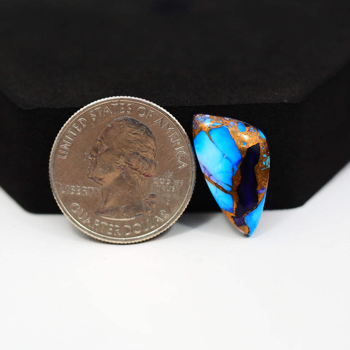 Purple Ice Rose Dahlia Cabochon 20x12mm 10ct Freeform - Pedra Gems