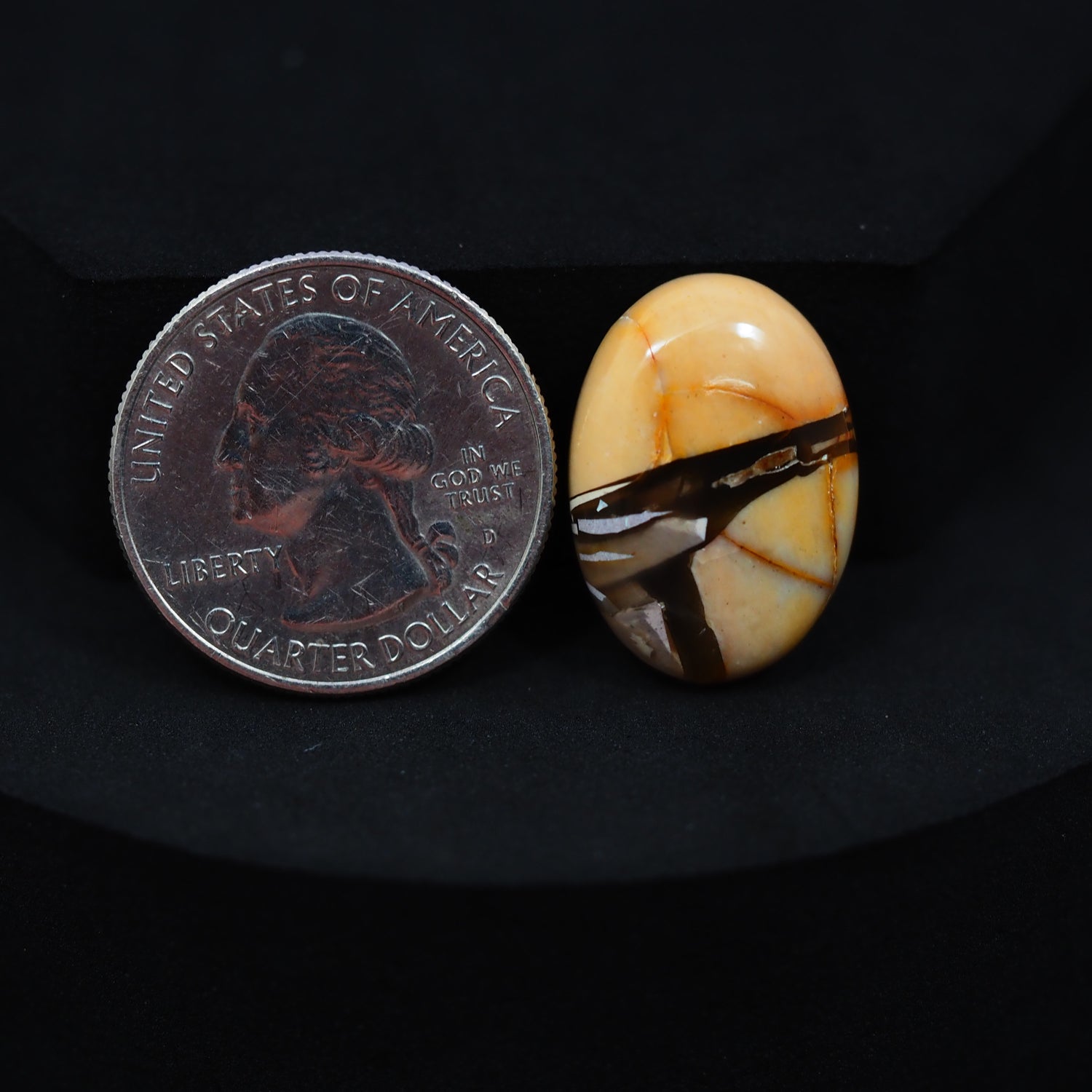 Brecciated Mookaite Cabochon 22x16mm 13.5ct Oval