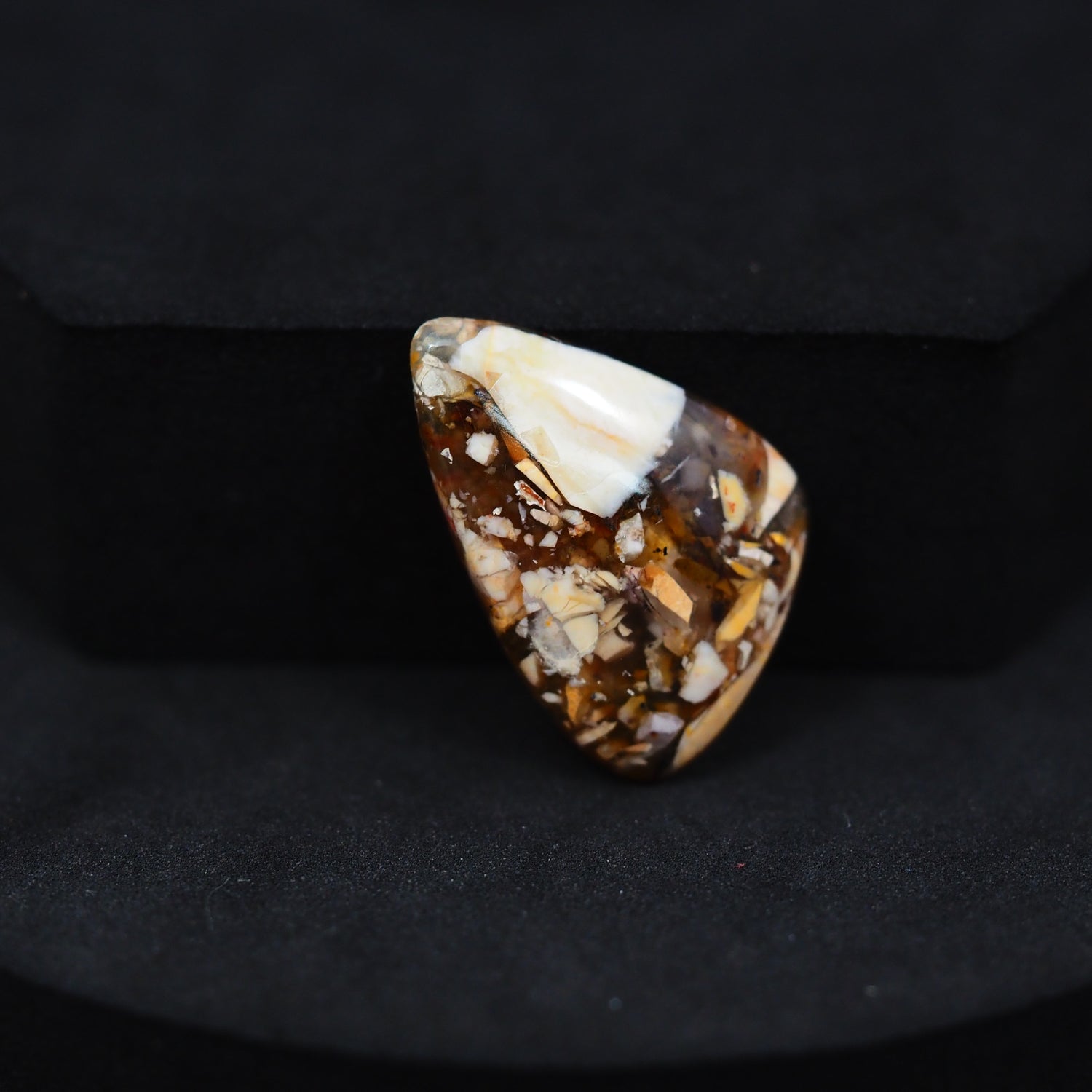 Brecciated Mookaite freeform cabochon 10.5ct flat back ready to set Pedra Gems