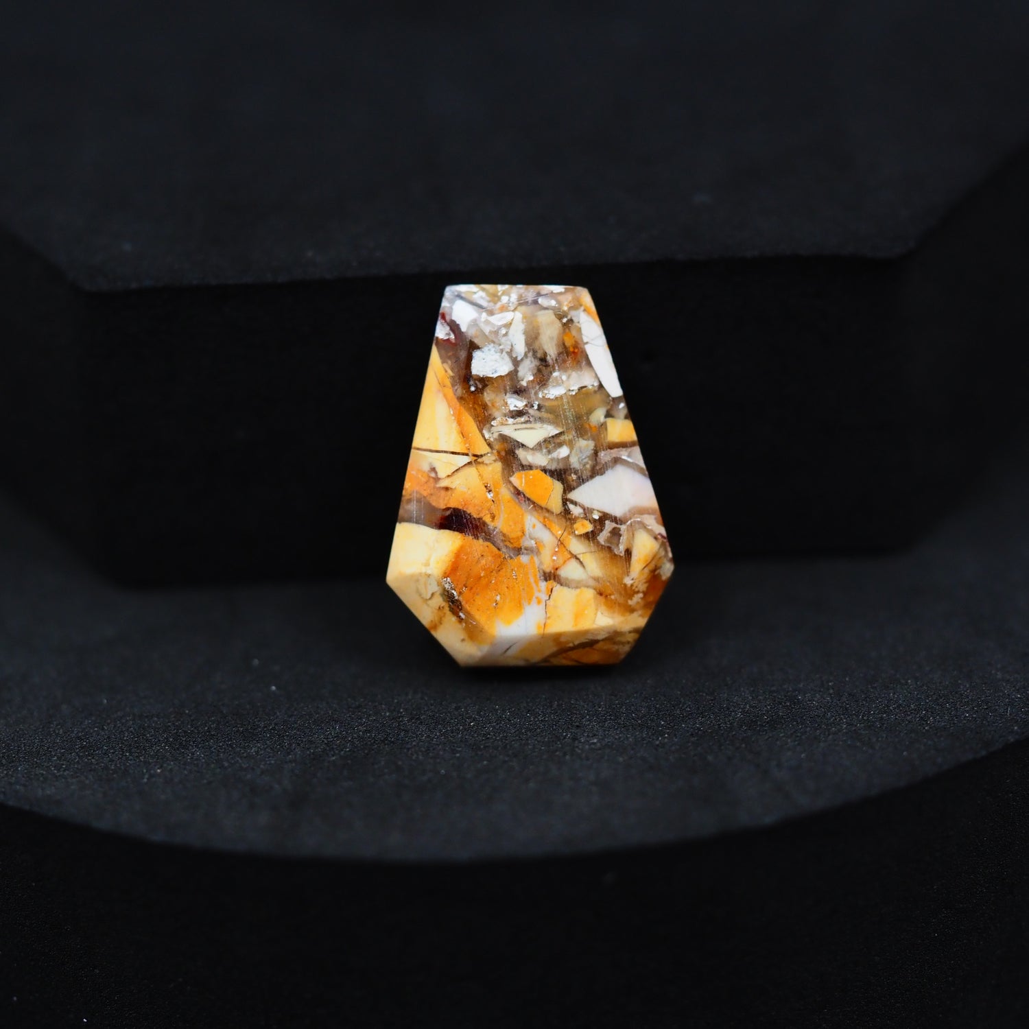 Brecciated Mookaite kite cabochon 12ct flat back ready to set Pedra Gems