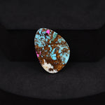 Natural Cotton Candy Turquoise Freeform Cabochon 16x23x4mm 14.5ct - Blue, White & Pink Composite - Pedra Gems