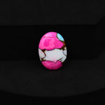 Natural Cotton Candy Turquoise Oval Cabochon 18x13x3mm 6.5ct - Blue, White & Pink Composite - Pedra Gems