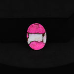 Natural Cotton Candy Turquoise Oval Cabochon 18x13x3mm 6.5ct - Blue, White & Pink Composite - Pedra Gems
