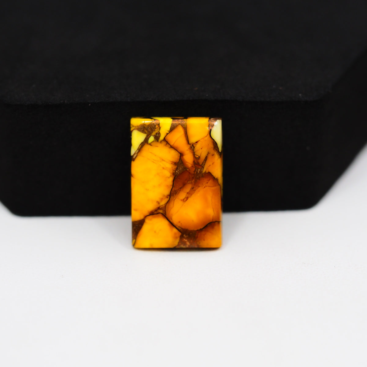 Honey Dahlia Cabochon 19x13mm 10.5ct Rectangle