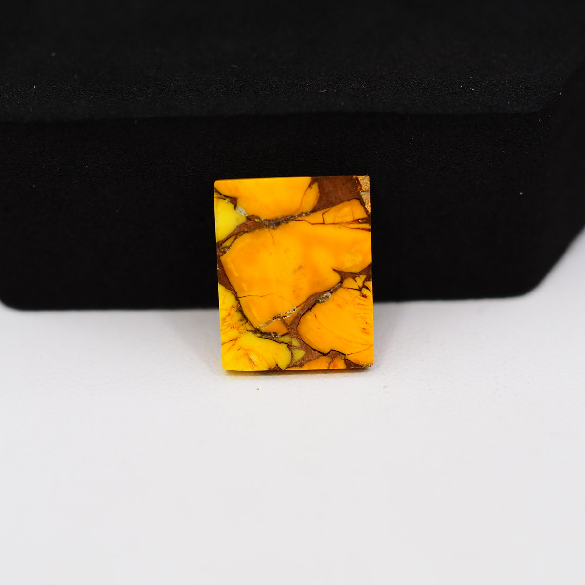 Honey Dahlia Cabochon 16x13mm 9.5ct Rectangle