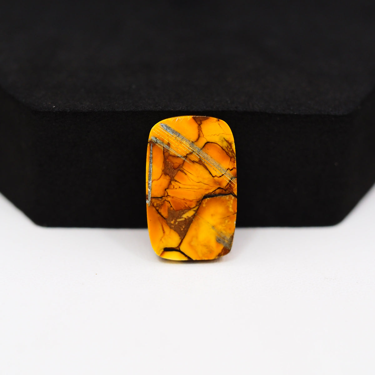 Honey Dahlia Cabochon 21x13mm 13ct Rectangle