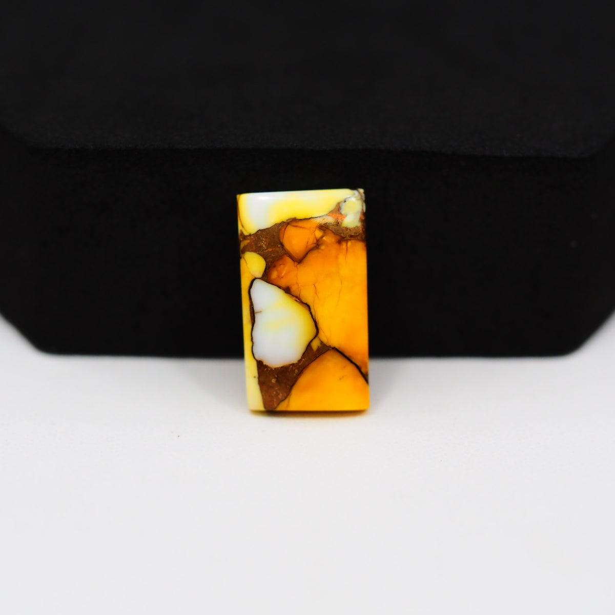 Honey Dahlia Cabochon 18x10mm 8.5ct Rectangle