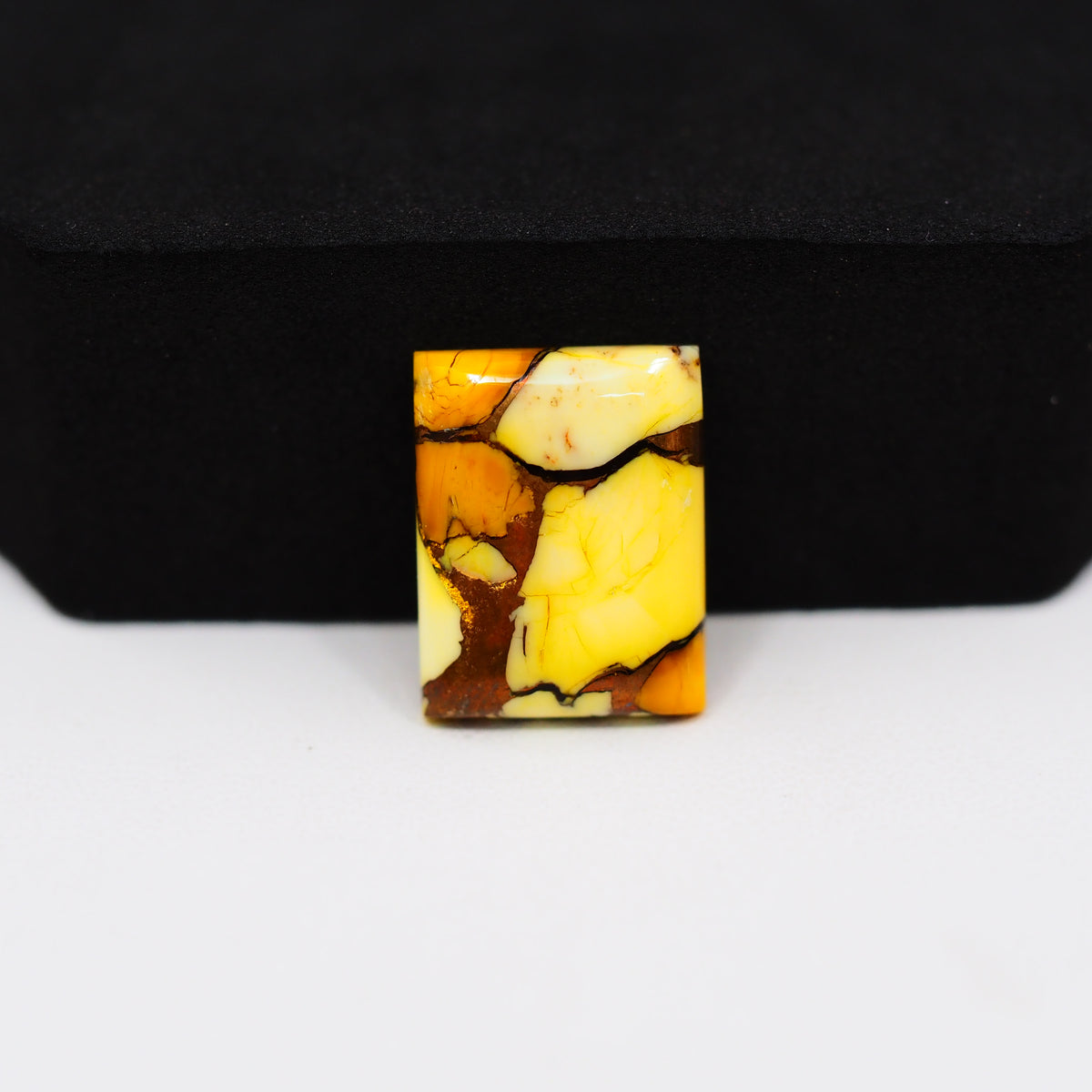 Honey Dahlia Cabochon 16x13mm 10ct Rectangle