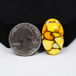 Natural Honey Dahlia Oval Cabochon 26x16mm 16.5ct - Honey Gold - Pedra Gems