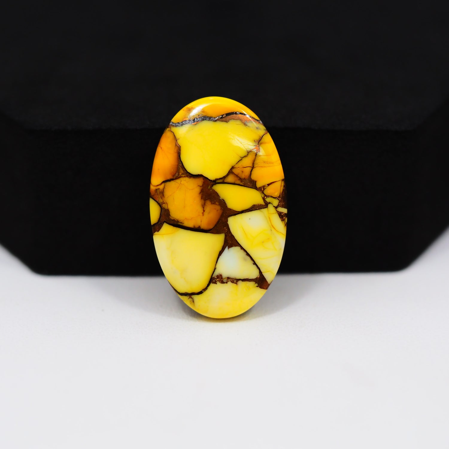 Honey Dahlia Cabochon 26x16mm 16.5ct Oval