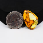Natural Honey Dahlia Freeform Cabochon 28x29mm 19.5ct - Honey Gold - Pedra Gems