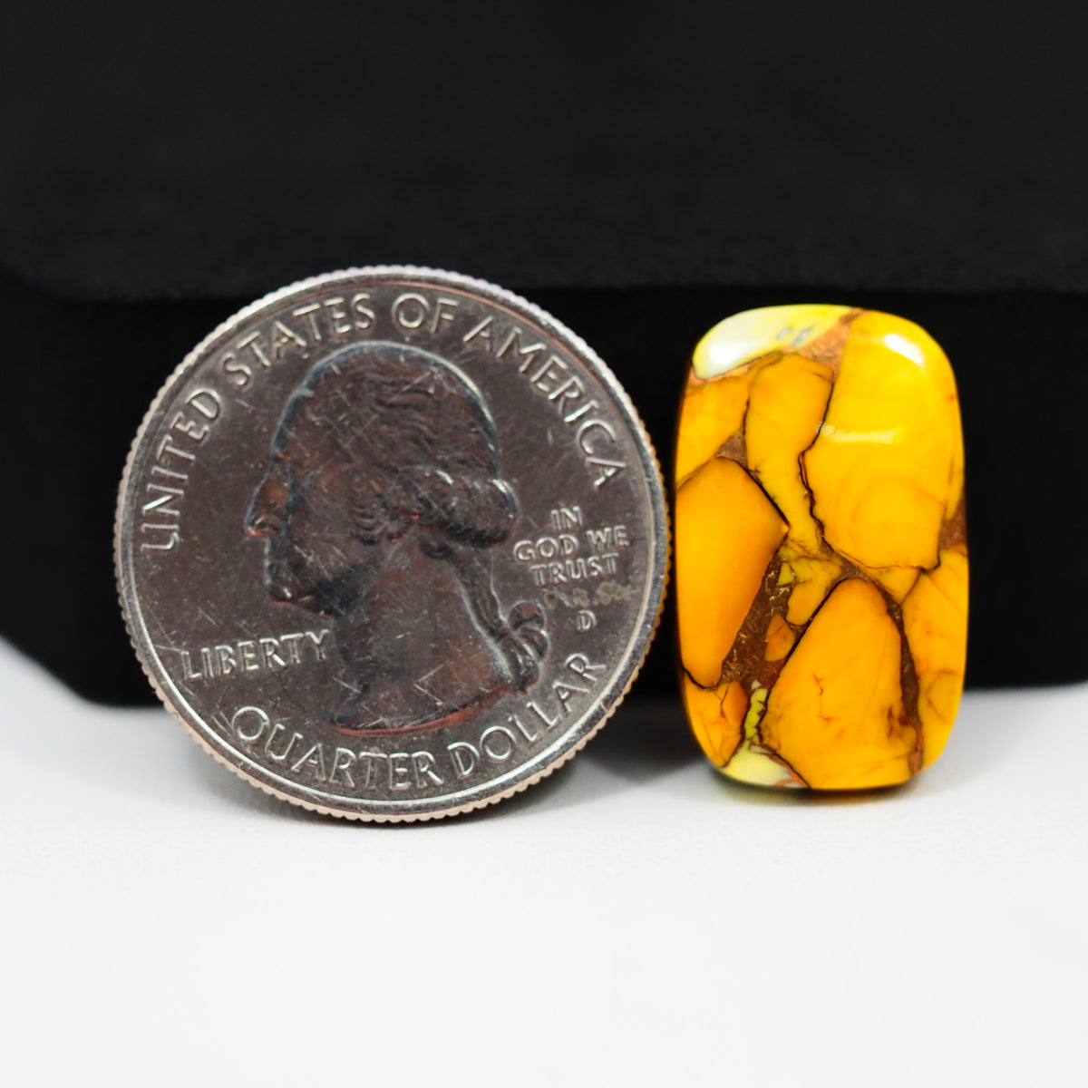 Natural Honey Dahlia Rectangle Cabochon 21x13mm 12ct - Honey Gold - Pedra Gems