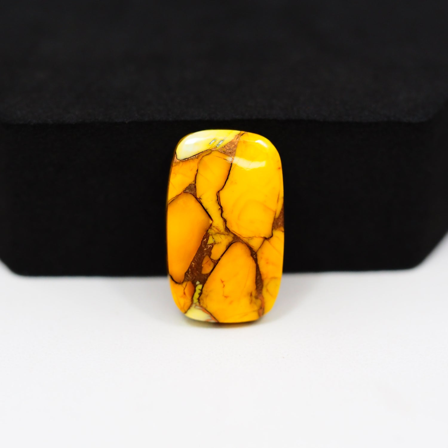 Honey Dahlia Cabochon 21x13mm 12ct Rectangle