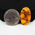 Natural Honey Dahlia Oval Cabochon 26x16mm 13.5ct - Honey Gold - Pedra Gems